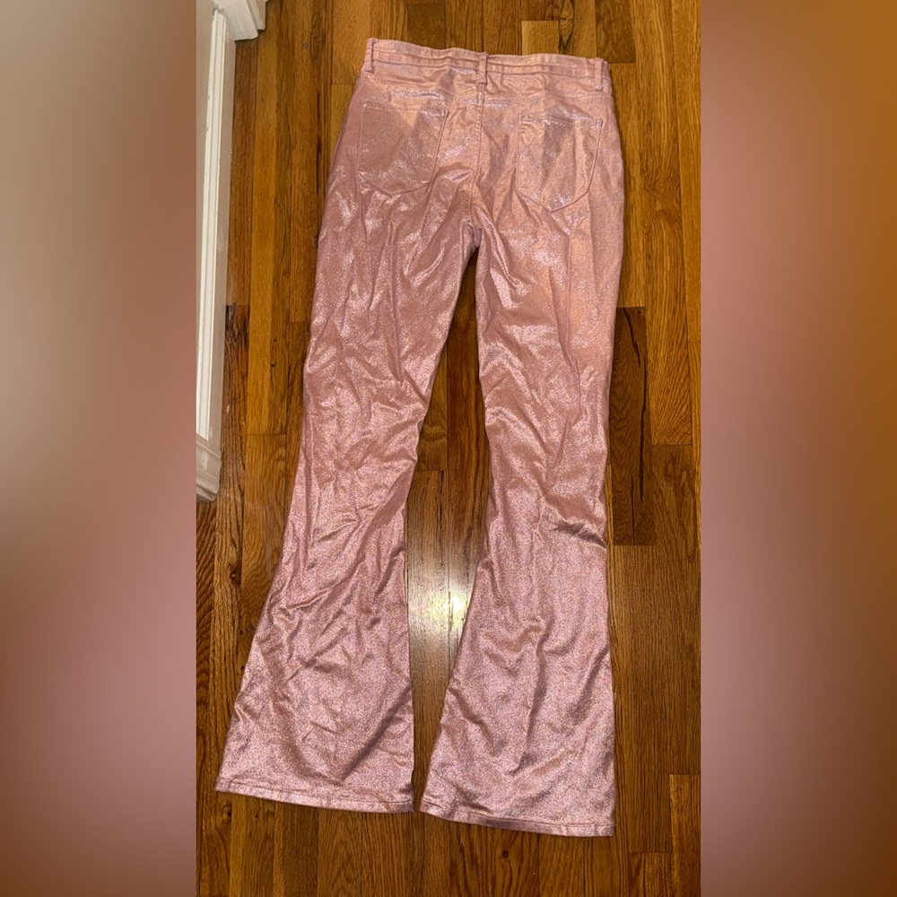 Edikted Luna Faux Leather Flare Jeans XL - Picture 10 of 11